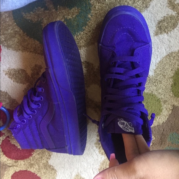 Vans Shoes - Purple high top vans